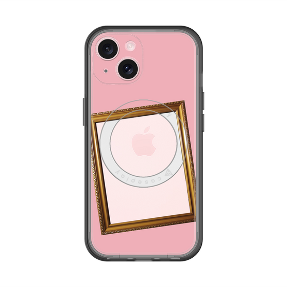スリムプロテクションプレミアムケース with MagSafe［ Photo Frame - Pink ］