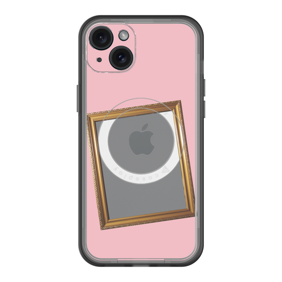 スリムプロテクションプレミアムケース with MagSafe［ Photo Frame - Pink ］