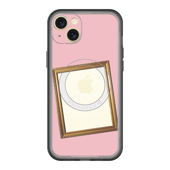 スリムプロテクションプレミアムケース with MagSafe［ Photo Frame - Pink ］