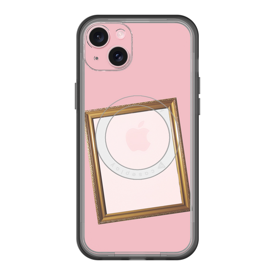 スリムプロテクションプレミアムケース with MagSafe［ Photo Frame - Pink ］