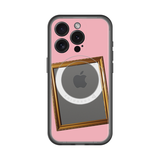 スリムプロテクションプレミアムケース with MagSafe［ Photo Frame - Pink ］