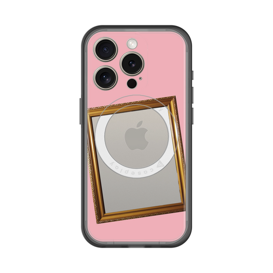 スリムプロテクションプレミアムケース with MagSafe［ Photo Frame - Pink ］