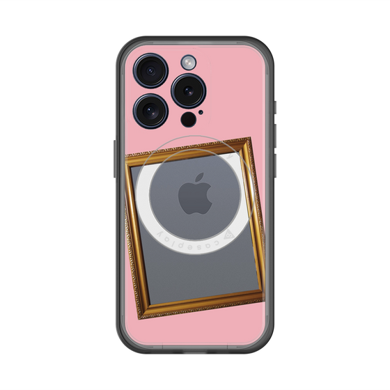 スリムプロテクションプレミアムケース with MagSafe［ Photo Frame - Pink ］