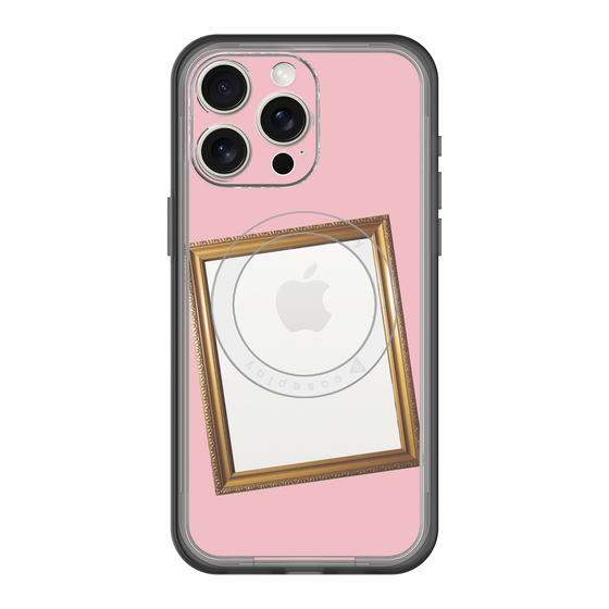 スリムプロテクションプレミアムケース with MagSafe［ Photo Frame - Pink ］