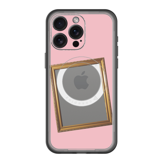 スリムプロテクションプレミアムケース with MagSafe［ Photo Frame - Pink ］