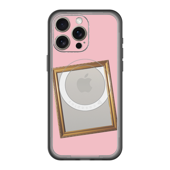 スリムプロテクションプレミアムケース with MagSafe［ Photo Frame - Pink ］