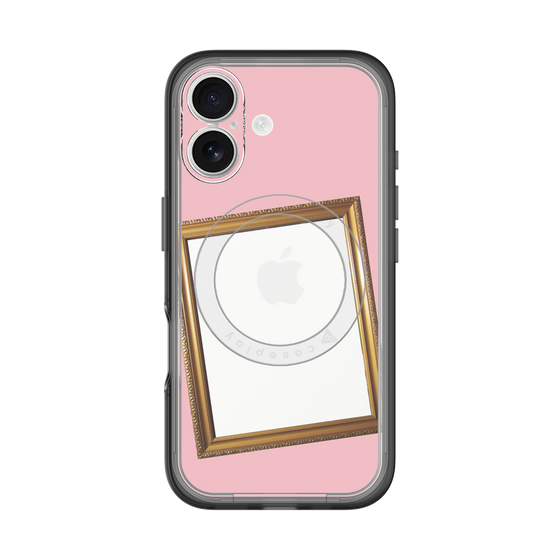 スリムプロテクションプレミアムケース with MagSafe［ Photo Frame - Pink ］