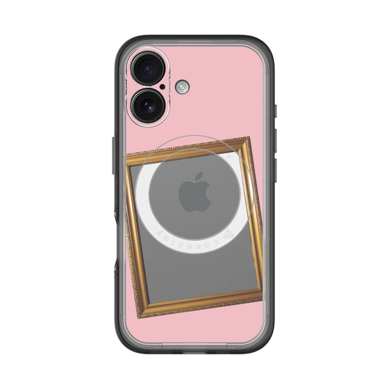 スリムプロテクションプレミアムケース with MagSafe［ Photo Frame - Pink ］