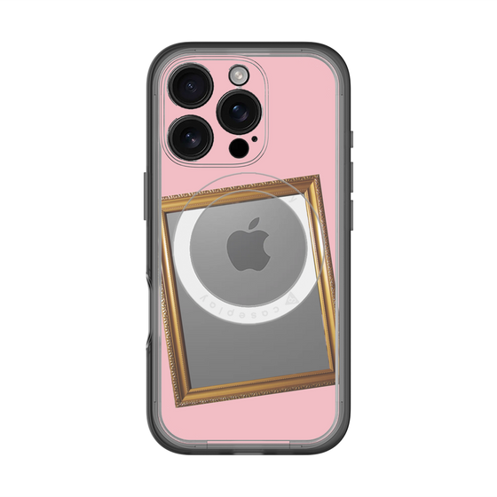 スリムプロテクションプレミアムケース with MagSafe［ Photo Frame - Pink ］