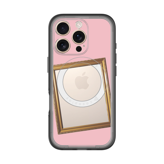 スリムプロテクションプレミアムケース with MagSafe［ Photo Frame - Pink ］