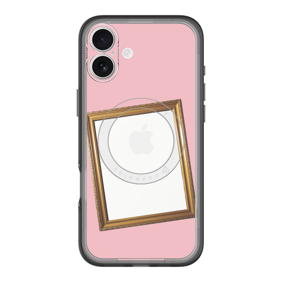 スリムプロテクションプレミアムケース with MagSafe［ Photo Frame - Pink ］
