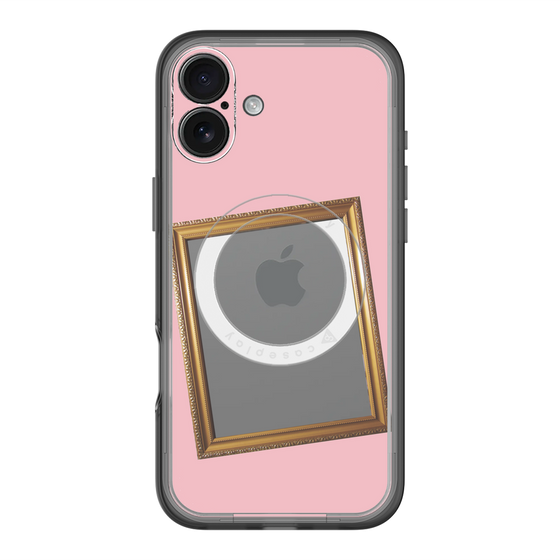 スリムプロテクションプレミアムケース with MagSafe［ Photo Frame - Pink ］