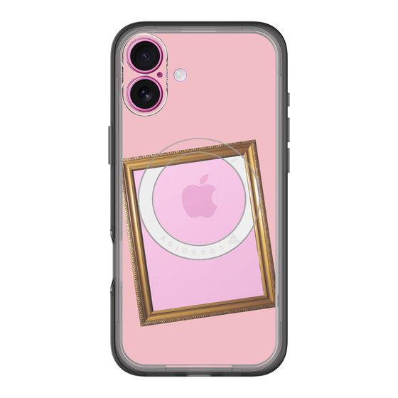 スリムプロテクションプレミアムケース with MagSafe［ Photo Frame - Pink ］