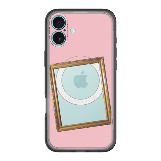 スリムプロテクションプレミアムケース with MagSafe［ Photo Frame - Pink ］