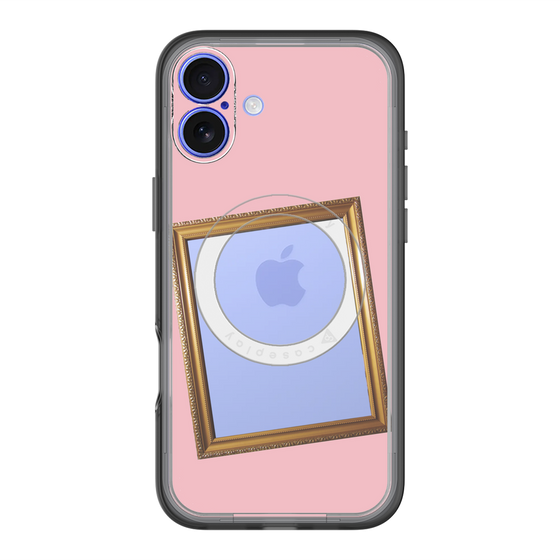 スリムプロテクションプレミアムケース with MagSafe［ Photo Frame - Pink ］