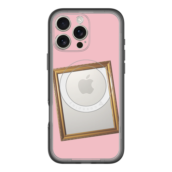 スリムプロテクションプレミアムケース with MagSafe［ Photo Frame - Pink ］