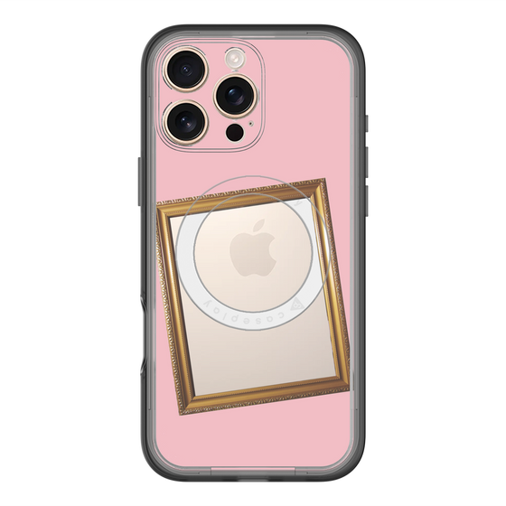 スリムプロテクションプレミアムケース with MagSafe［ Photo Frame - Pink ］