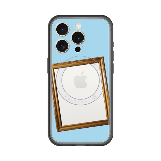 スリムプロテクションプレミアムケース with MagSafe［ Photo Frame - Light Blue ］