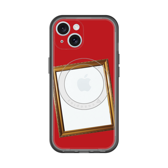 スリムプロテクションプレミアムケース with MagSafe［ Photo Frame - Red ］