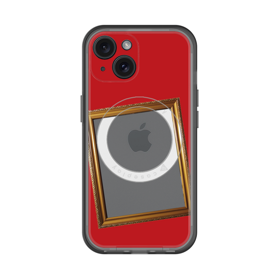 スリムプロテクションプレミアムケース with MagSafe［ Photo Frame - Red ］