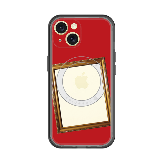 スリムプロテクションプレミアムケース with MagSafe［ Photo Frame - Red ］