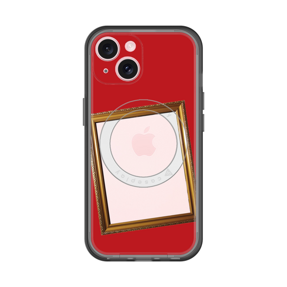 スリムプロテクションプレミアムケース with MagSafe［ Photo Frame - Red ］