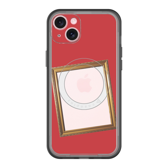 スリムプロテクションプレミアムケース with MagSafe［ Photo Frame - Red ］