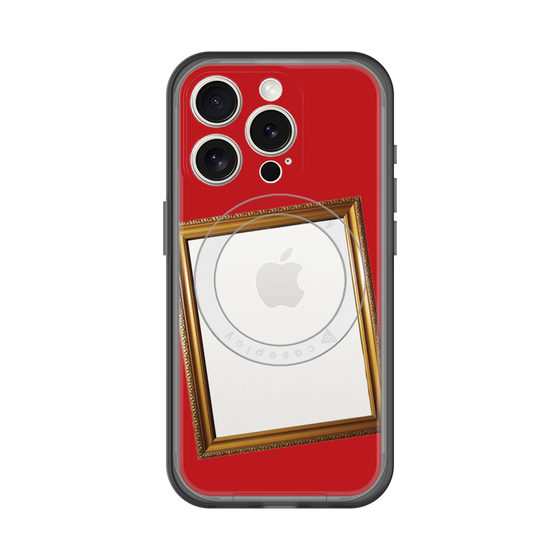スリムプロテクションプレミアムケース with MagSafe［ Photo Frame - Red ］