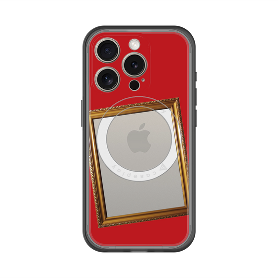 スリムプロテクションプレミアムケース with MagSafe［ Photo Frame - Red ］