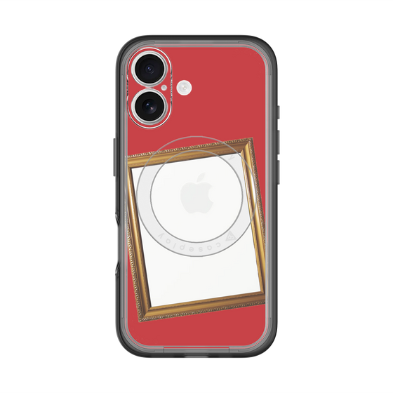 スリムプロテクションプレミアムケース with MagSafe［ Photo Frame - Red ］