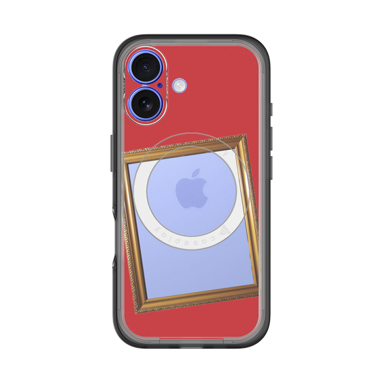スリムプロテクションプレミアムケース with MagSafe［ Photo Frame - Red ］