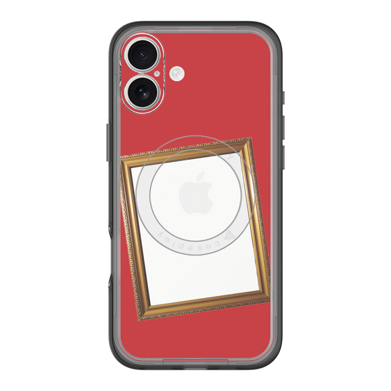 スリムプロテクションプレミアムケース with MagSafe［ Photo Frame - Red ］