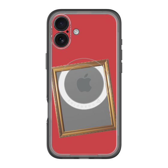 スリムプロテクションプレミアムケース with MagSafe［ Photo Frame - Red ］