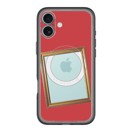 スリムプロテクションプレミアムケース with MagSafe［ Photo Frame - Red ］