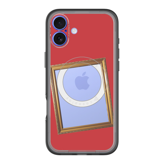 スリムプロテクションプレミアムケース with MagSafe［ Photo Frame - Red ］
