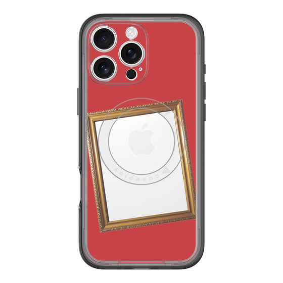 スリムプロテクションプレミアムケース with MagSafe［ Photo Frame - Red ］