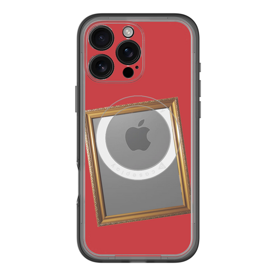 スリムプロテクションプレミアムケース with MagSafe［ Photo Frame - Red ］
