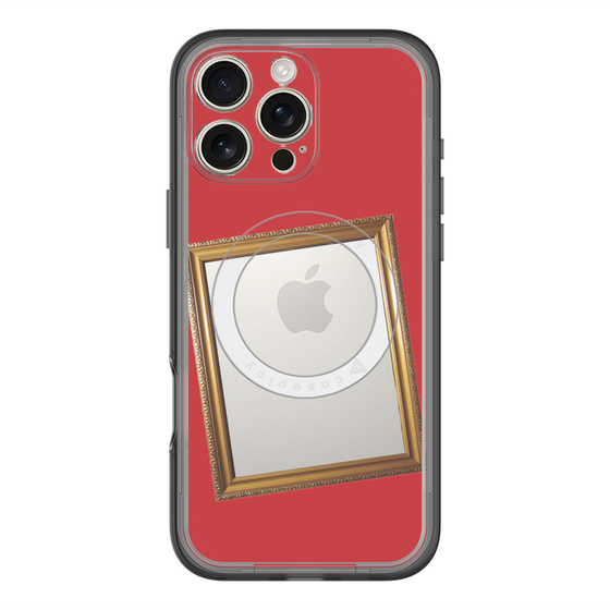 スリムプロテクションプレミアムケース with MagSafe［ Photo Frame - Red ］