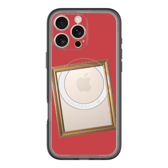 スリムプロテクションプレミアムケース with MagSafe［ Photo Frame - Red ］