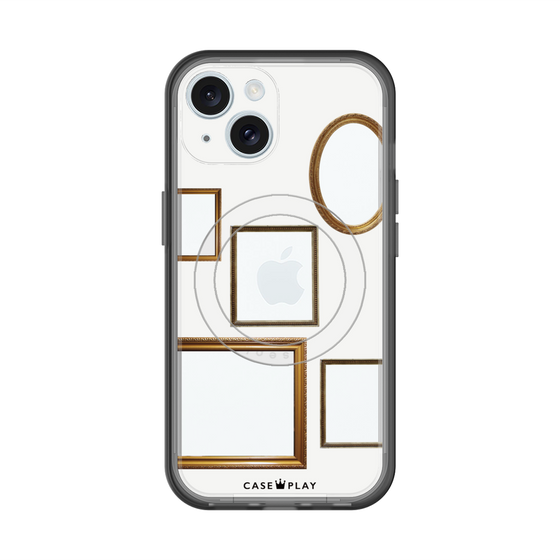 スリムプロテクションプレミアムケース with MagSafe［ Photo Frames - White ］