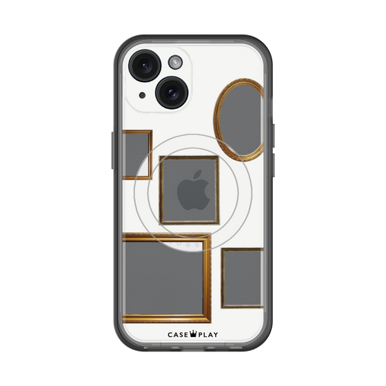 スリムプロテクションプレミアムケース with MagSafe［ Photo Frames - White ］