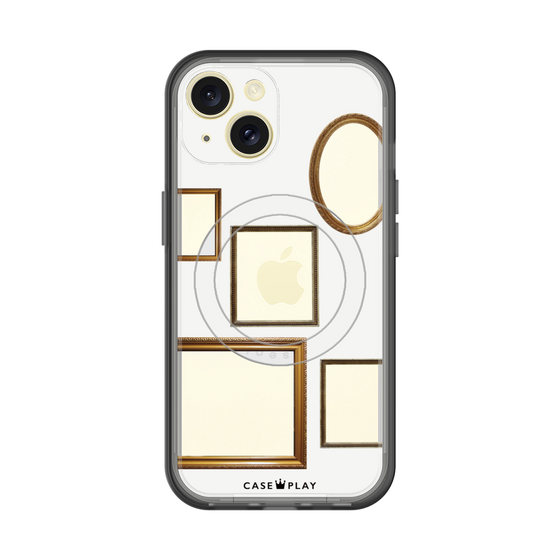 スリムプロテクションプレミアムケース with MagSafe［ Photo Frames - White ］
