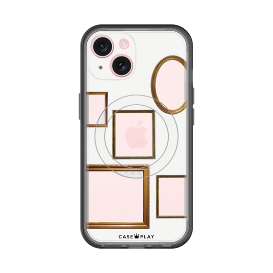 スリムプロテクションプレミアムケース with MagSafe［ Photo Frames - White ］