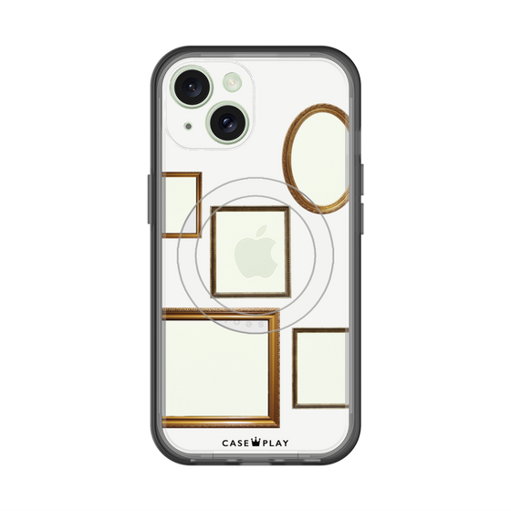 スリムプロテクションプレミアムケース with MagSafe［ Photo Frames - White ］