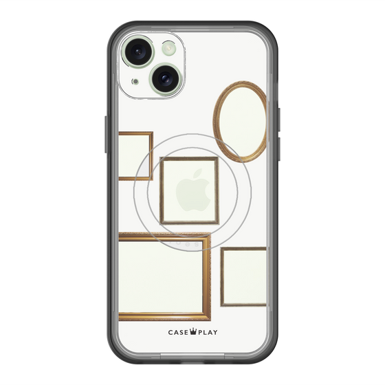 スリムプロテクションプレミアムケース with MagSafe［ Photo Frames - White ］