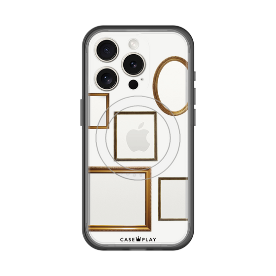 スリムプロテクションプレミアムケース with MagSafe［ Photo Frames - White ］
