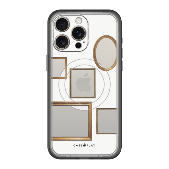 スリムプロテクションプレミアムケース with MagSafe［ Photo Frames - White ］