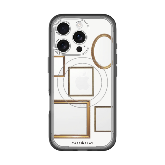 スリムプロテクションプレミアムケース with MagSafe［ Photo Frames - White ］
