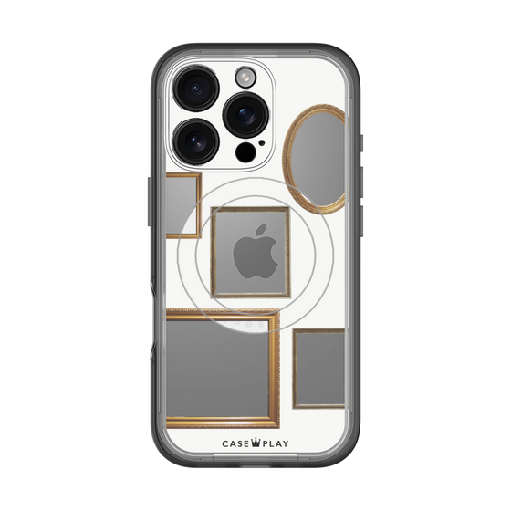 スリムプロテクションプレミアムケース with MagSafe［ Photo Frames - White ］