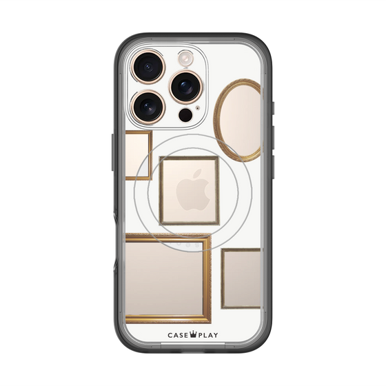 スリムプロテクションプレミアムケース with MagSafe［ Photo Frames - White ］